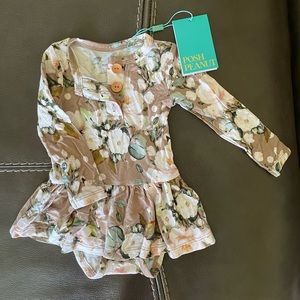 New Posh Peanut Girls Onesie Dress 3-6 Month